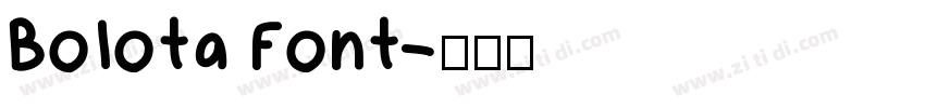 Bolota Font字体转换